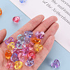 1-Hole Transparent Acrylic Buttons TACR-S154-53B-5
