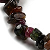 Natural Multicolor Tourmaline Chip Beaded Stretch Bracelet G-H294-01A-01-2
