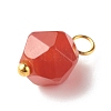 Chakra Theme Natural Genmstone Charms X-PALLOY-JF01241-4