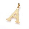 304 Stainless Steel Pendants and Stud Earrings Jewelry Sets SJEW-P099-01G-3