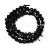 Natural Black Banded Agate/Striped AgateBeads Strands G-Z119-A03-01-4