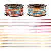 2 Rolls 2 Colors Segment Dyed Round Polyester Twisted Cords OCOR-TA0003-65B-3