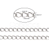 Tarnish Resistant 304 Stainless Steel Curb Chains CHS-Q001-22-7