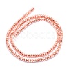 Electroplate Non-magnetic Synthetic Hematite Beads Strands G-L485-06B-RG-3