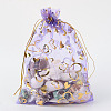 Heart Printed Organza Bags OP-R022-13x18-05-1