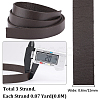3Pcs Flat Leather Jewelry Cord WL-GF0001-16B-01-2