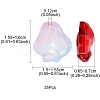 35Pcs Transparent Spray Painted Glass Pendants GLAA-YW0001-62-4