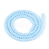 Opaque Solid Color Glass Beads Strands GLAA-ZX008-4mm-18J-2