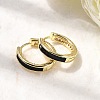 Brass Micro Pave Clear Cubic Zirconia Hoop Earrings EJEW-K276-11G-01-2