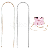 2Pcs 2 Colors Plastic Imitation Pearl & Iron Chain Crossbody Phone Chain FIND-WR0009-48-1