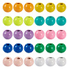 Pandahall 100Pcs 10 Colors Spray Painted Alloy Beads FIND-TA0003-08-8