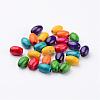 Lead Free Oval Natural Wood Beads X-TB096Y-2