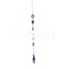 AB Color Plated Crystal Bullet Big Pendant Decorations HJEW-G019-03C-2