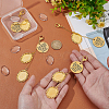 DIY Alloy Graduation Cap Pendant Decoration Making Kits HJEW-UN00050-2