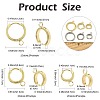 16Pcs 201 Stainless Steel Huggie Hoop Earrings Findings STAS-FS0002-26C-4