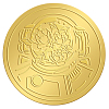 Plastic Self Adhesive Gold Foil Embossed Stickers DIY-WH0211-159-1