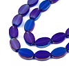 Painted Transparent Glass Beads Strands GLAA-E033-06C-01-3