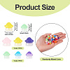30Pcs 2 Styles Luminous Resin Mushroom Ornament RESI-TA0004-02A-4