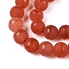 Frosted Natural White Jade Beads Strands G-T138-8mm-209G-3