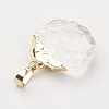 Natural Quartz Crystal Pendants G-F527-04G-3