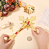 Religion Alloy Crucifix Cross Statue Display Decorations DJEW-WH0043-92-4