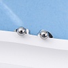 Tarnish Resistant 304 Stainless Steel Stud Earrings EJEW-L215-57A-P-4