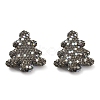 Christmas Tree Polymer Clay Rhinestone Beads CLAY-NH0001-14G-1