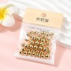 SHEGRACE Brass Beads XGR0059G-25G-5