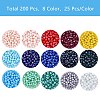 1500Pcs 15 Colors Electroplate Glass Beads Strands EGLA-SZ0001-10-2