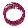 201 Stainless Steel Wire Necklace Cord TWIR-SW001-18-1