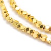 Electroplate Non-magnetic Synthetic Hematite Beads Strands G-L485-10C-G-2