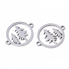Tarnish Resistant Christmas 201 Stainless Steel Links Connectors STAS-N091-119-2