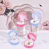 4Pcs 2 Colors Velvet Jewelry Packing Boxes VBOX-CA0001-003-4