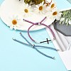 Adjustable Nylon Cord Slider Bracelet Making MAK-F026-A-P-7