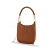 CutHollow 2Pcs Braided Round PU Leather Bag Straps Bag Handles FIND-CL0001-02A-5