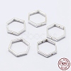 925 Sterling Silver Bead Frames STER-F036-12S-11x10-3