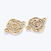 Tibetan Style Links connectors LS-TIBEB-EA10947YKG-AG-LF-1