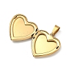 304 Stainless Steel Locket Pendants STAS-H255-02G-12-2