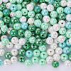 400Pcs 4 Colors Opaque Acrylic Beads MACR-SZ0001-79B-1