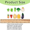 30Pcs 10 Styles Resin Pendants RESI-YW0004-20-2