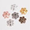 Alloy Bead Caps Enamel Settings PALLOY-D348-04-1