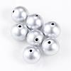 Matte Style Spray Painted Acrylic Beads ACRP-S669-6mm-01-1