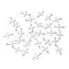 Non-Tarnish 304 Stainless Steel Tiny Cross Charms STAS-H149-01P-3
