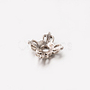 4-Petal Tibetan Style Alloy Bead Cap TIBE-O004-35AS-LF-2