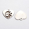 Non-Tarnish Stainless Steel Pendants STAS-L165-E08-2