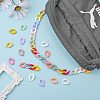 Opaque Spray Painted Acrylic Linking Rings OACR-S036-001A-I-2-6