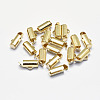 Long-Lasting Plated Brass Slide On End Clasps KK-K193-119G-NF-1
