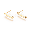 304 Stainless Steel Ear Stud Components X-STAS-F227-20A-G-1