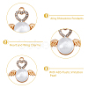 40Pcs Alloy Rhinestone Pendants FIND-DC0002-97-4