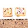Opaque Resin Imitation Food Cabochons RE-CBA068D-04-3
